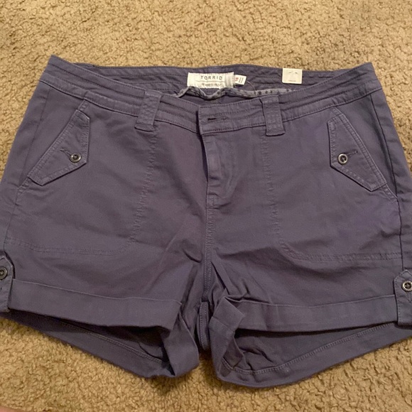 torrid Pants - Blue Twill Shorts